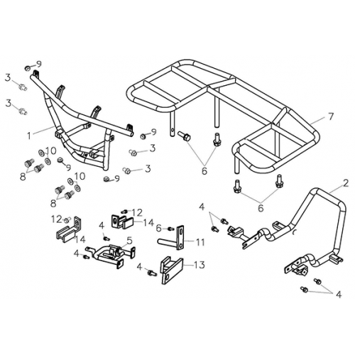 Rear Carrier (Adly ATV Q300)