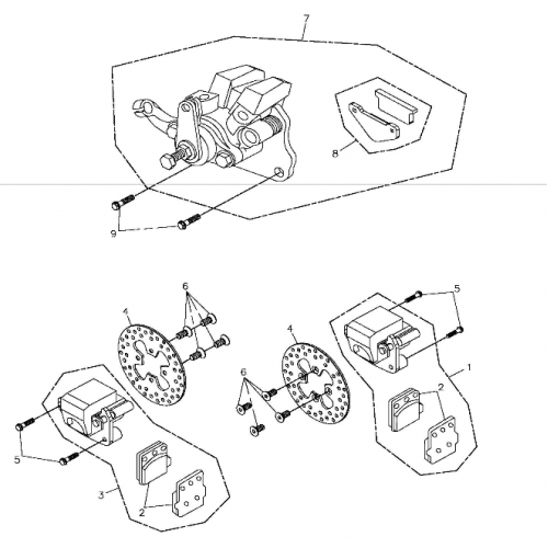Front Brake (Adly ATV 300S II CrossXRoad) Front Brake (Adly ATV 300S II CrossXRoad)