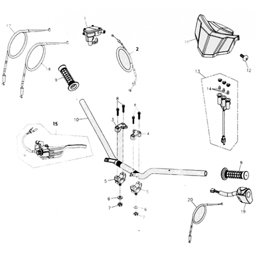 Handle Bar (Adly ATV 300U) Handle Bar (Adly ATV 300U)