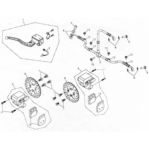 Brake Caliper (Adly ATV 300U) Brake Caliper (Adly ATV 300U)