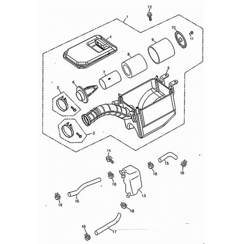 Air Cleaner & Secondary Oil Tank (Adly ATV 300U) Air Cleaner & Secondary Oil Tank (Adly ATV 300U)