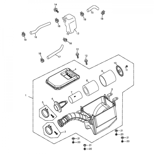Air Cleaner | Secondary Oil Tank