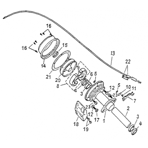 Rear Brake (Adly ATV 50cc 2T)