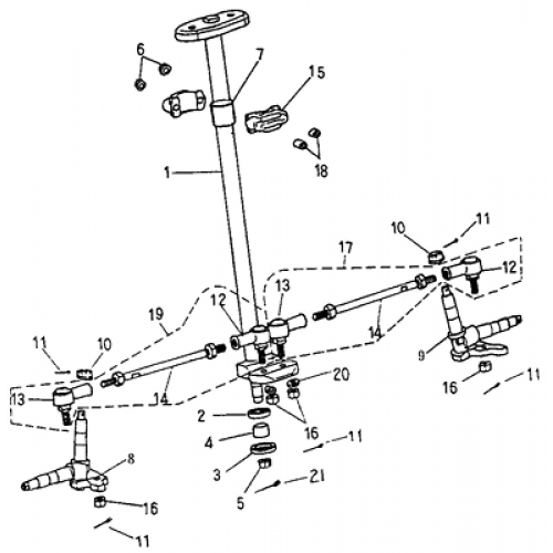 Steering (Adly ATV 50cc 2T)