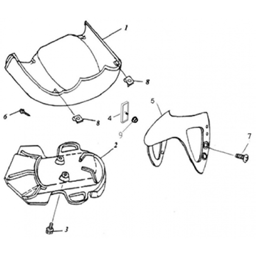 Cowling, Front Fender (Thunder Bike 50)