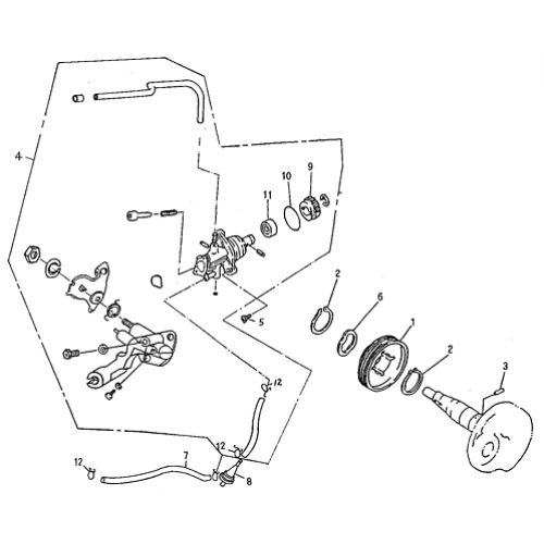 Oil Pump (Adly ATV 90cc 2T)