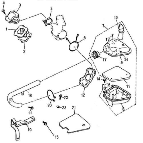 Reed Valve, Air Cleaner (Adly ATV 90cc 2T) Reed Valve, Air Cleaner (Adly ATV 90cc 2T)
