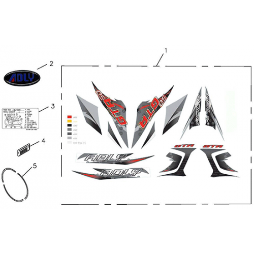 Sticker (45km) (Adly GTA-50 2010)