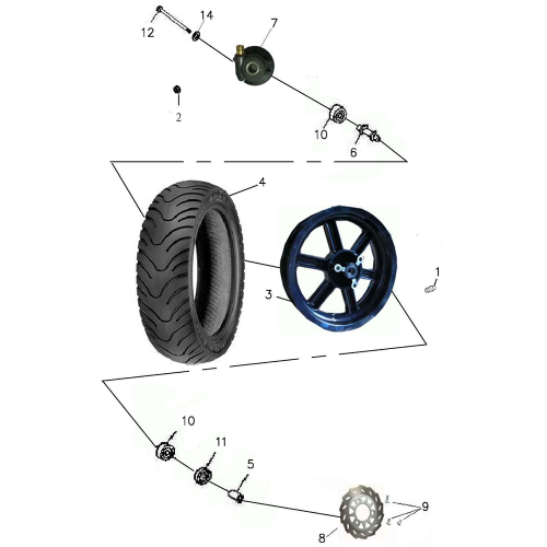 Front Wheel – Aluminum Rim