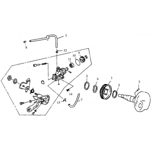 Oil Pump (Adly Jet 50) Oil Pump (Adly Jet 50)
