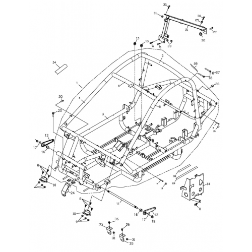 Frame Body (Adly Mini Car 320)
