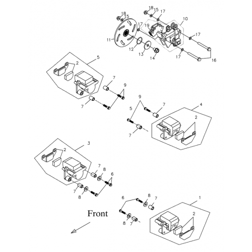 Brake Caliper (Adly Mini Car 320) Brake Caliper (Adly Mini Car 320)