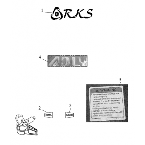 Stickers (Adly Mini Car 320)