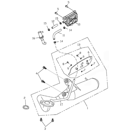Exhaust (Adly PANTHER-50 '06)