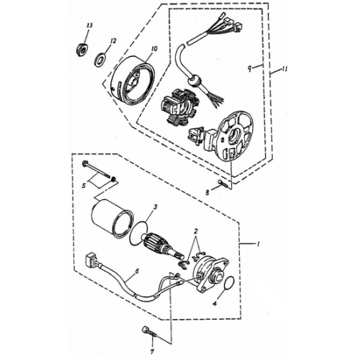 Generator | Starting Motor (Adly PANTHER-50 '06)