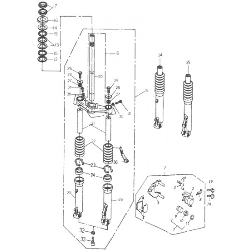 Front Fork (Adly PANTHER-50 '06)
