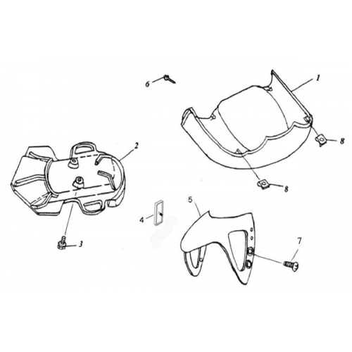 Cowing | Front Fender (Adly Noble ST-50) Cowing | Front Fender (Adly Noble ST-50)