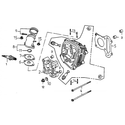 Cylinder Head (Adly Super Sonic SS-125D)