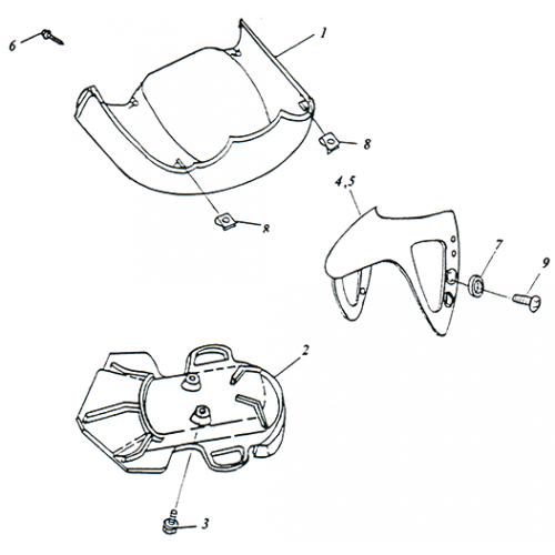 Cowing, Front Fender (Adly SuperSonic 50cc II)