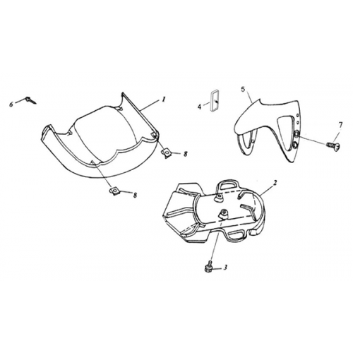 Cowing | Front Fender (Adly Super Sonic SS-125D)