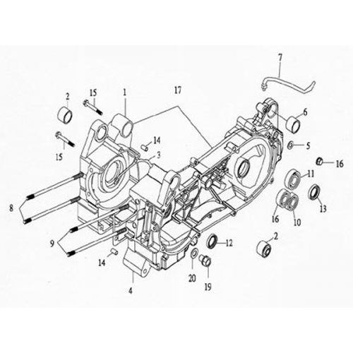 Crankcase (Lambretta UNO150)