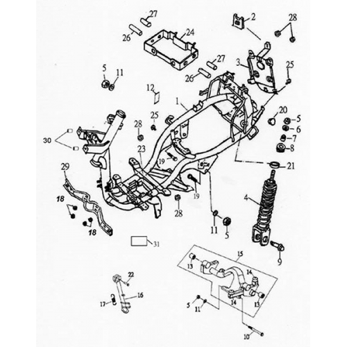 Frame Body (Lambretta UNO150)