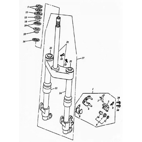 Front Fork (Lambretta UNO150)