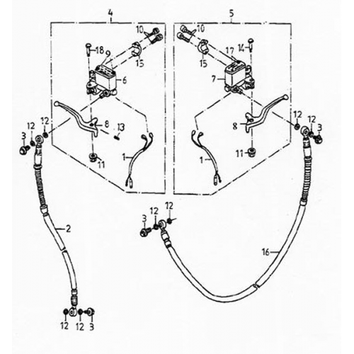 Front Master Cylinder (Lambretta UNO150)