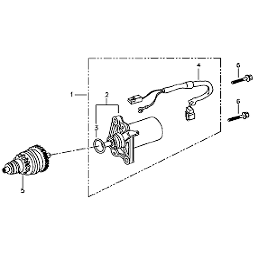 Starter Motor (Silver Fox (4 Stroke))