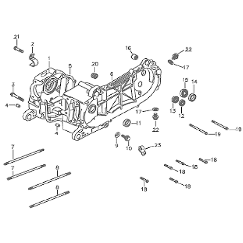 Crankcase (Silver Fox (4 Stroke))