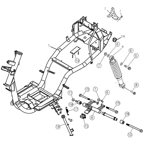 Frame Body (DOT) (Silver Fox (4 Stroke))