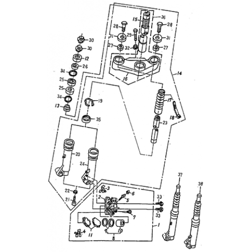 Front Fork (Silver Fox (4 Stroke))