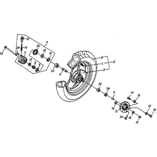 Front Wheel (DOT) (Silver Fox (4 Stroke)) Front Wheel (DOT) (Silver Fox (4 Stroke))