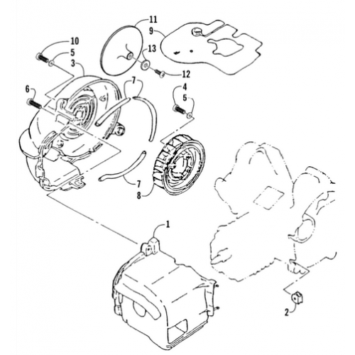 Fan | Air Shroud (Arctic Cat 90 2T)