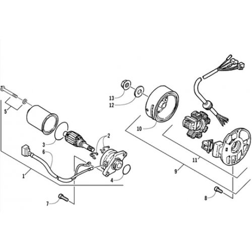Magneto | Starter Motor (Arctic Cat 90 2T)