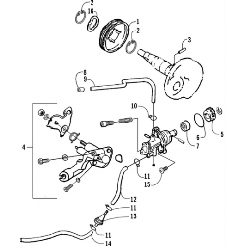 Oil Pump Assembly (Arctic Cat 90 2T) Oil Pump Assembly (Arctic Cat 90 2T)