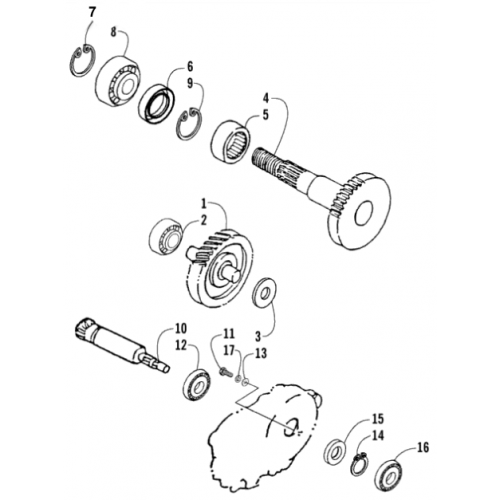 Transmission Assembly (Arctic Cat 90 2T)