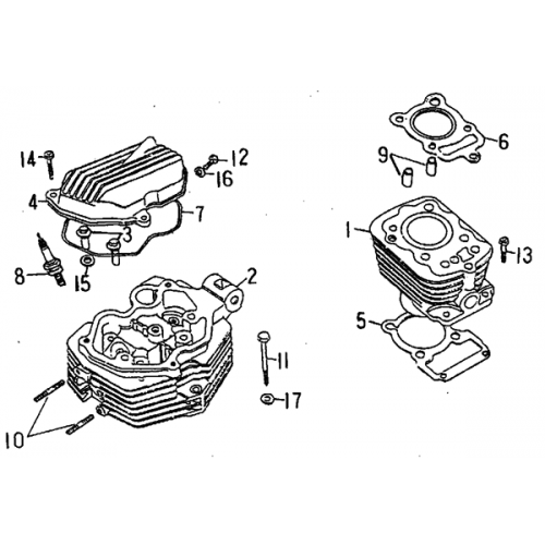 Cylinder | Cylinder Head (Barossa ATV 170)