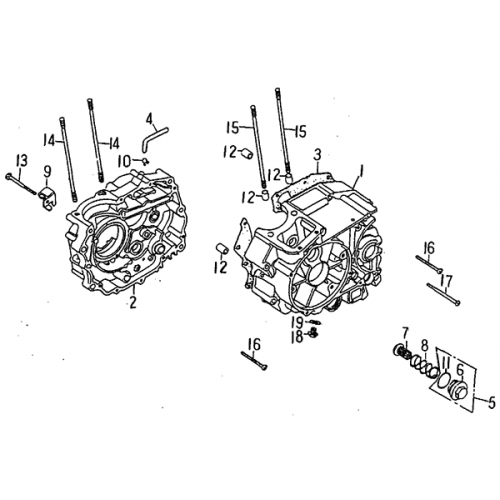 Crankcase (Barossa ATV 170)