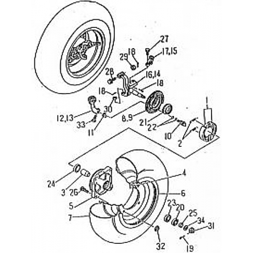 Front Wheel (Barossa ATV 170)