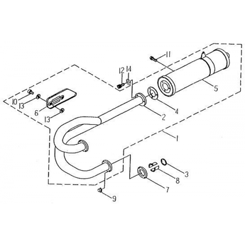 Exhaust | Muffler (Barossa Silverhawk 250)