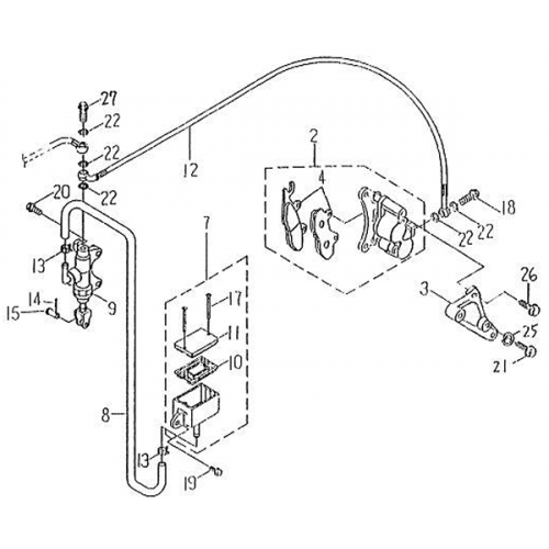 Rear Brake Caliper (Barossa Silverhawk 250)
