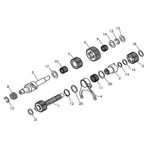 Gear Shaft (Barossa Silverhawk 250)