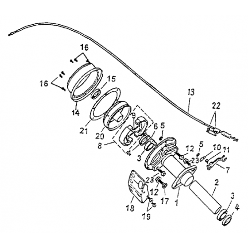 Rear Brake (Bombardier Mini DS 90 2T)