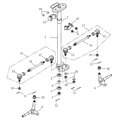 Steering (Bombardier Mini DS 90 2T)
