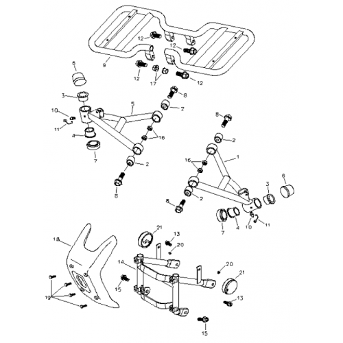Arm | Foot Panel | Bumper (Bombardier Mini DS 90 4T) Arm | Foot Panel | Bumper (Bombardier Mini DS 90 4T)