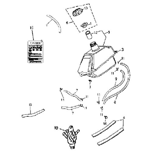 Fuel System (Bombardier Mini DS 90 4T)