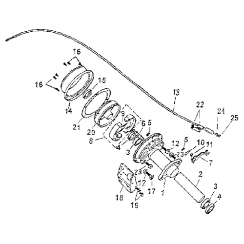 Rear Brake (Bombardier Mini DS 90 4T)