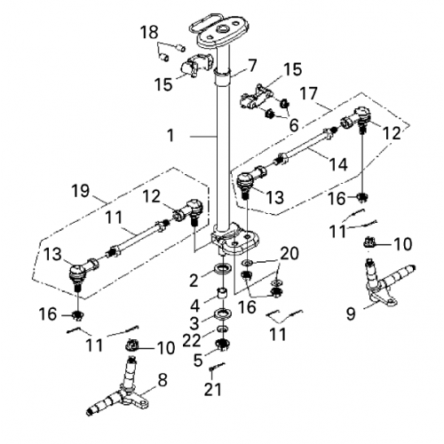 Steering (Bombardier Mini DS 90 4T)