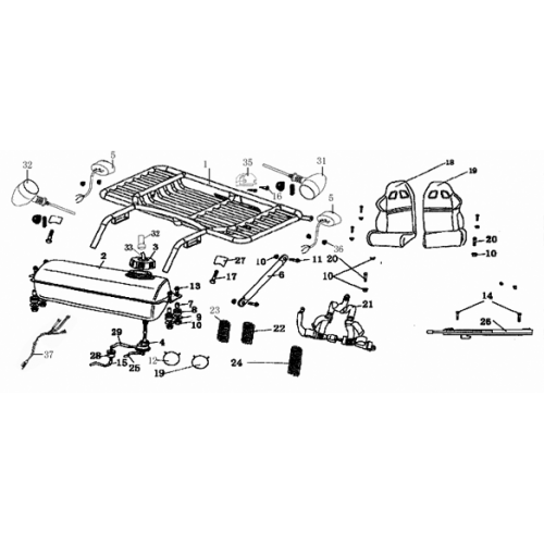 Fuel Tank Assy (Dazon Buggy 175)